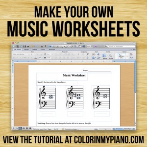 Making Music Worksheets