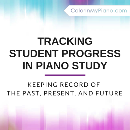 tracking student progress in piano study