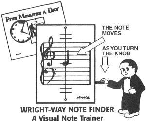 Wright-Way Note Finger vintage